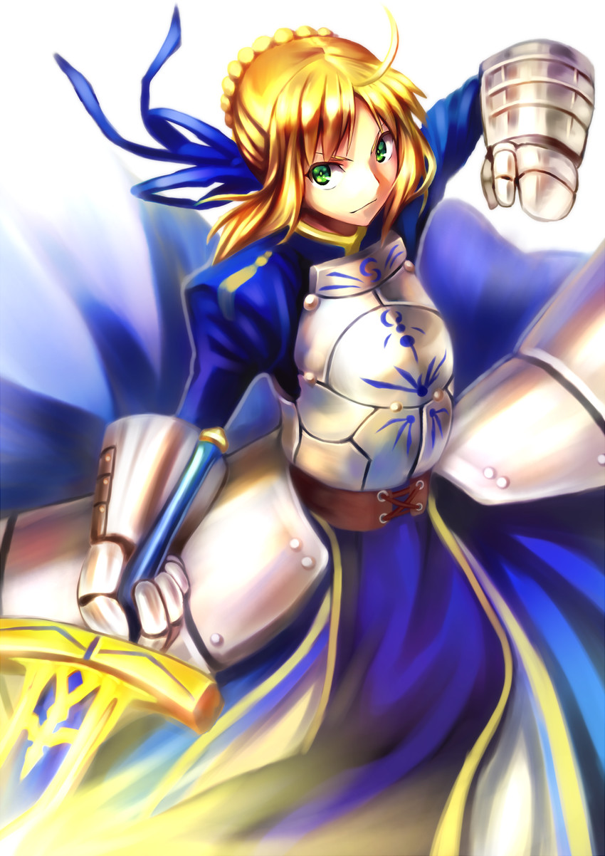 artoria pendragon and saber (fate and 1 more) drawn by tobio_(honya)
