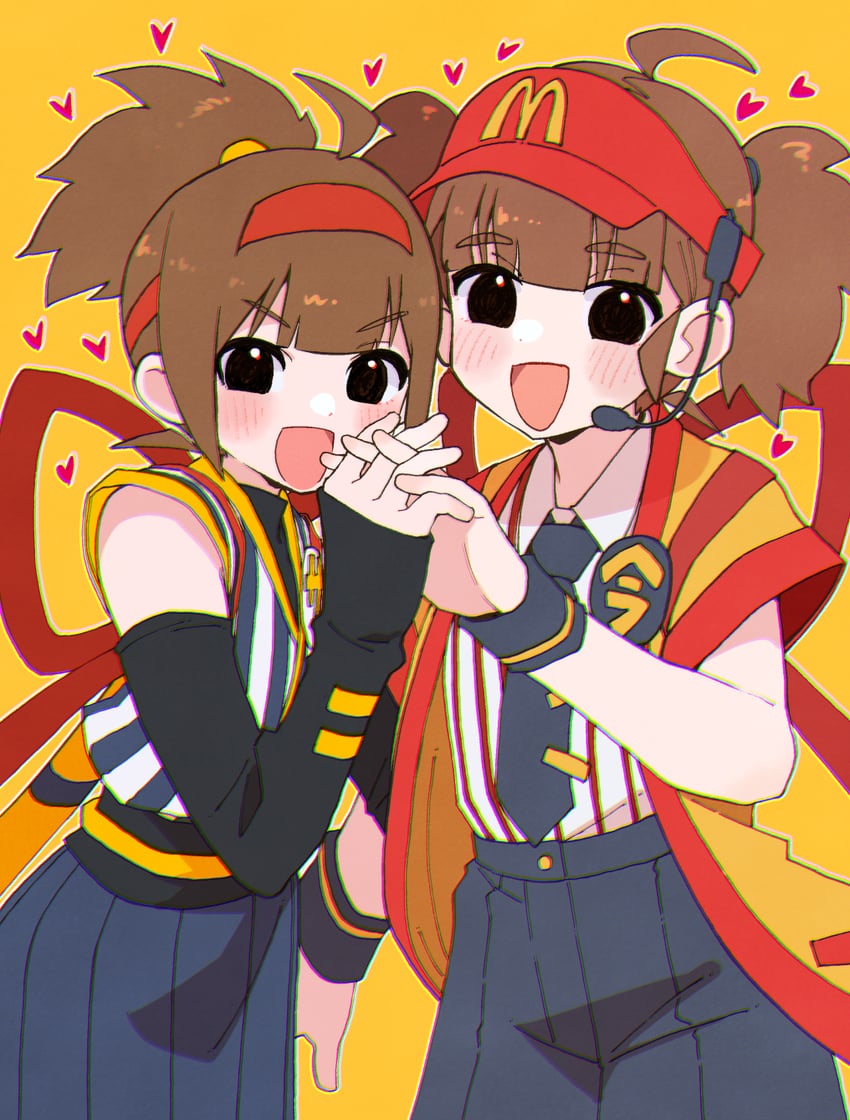 imadake dabuchi tabemi and samurai tamago tabemi (mcdonald's) drawn by kanashimiojisan