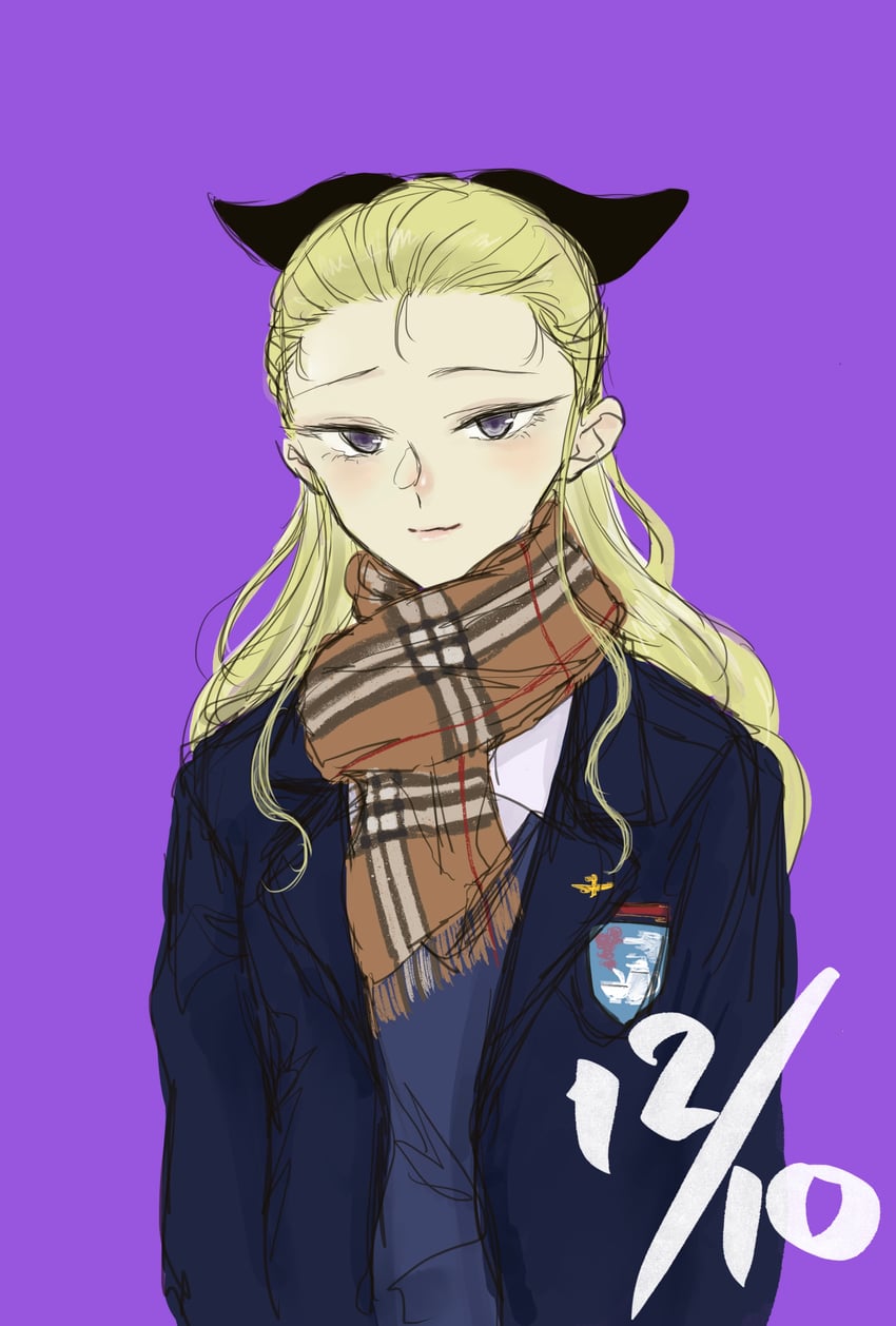 assam (girls und panzer) drawn by anmitsu_sd