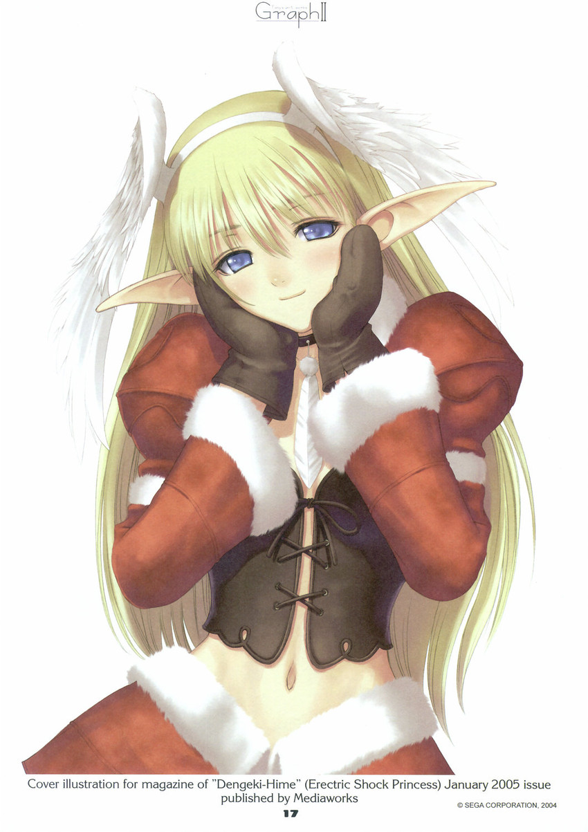 christmas elf and elwing ra-nah sylphith (shining and 2 more) drawn by tony_taka