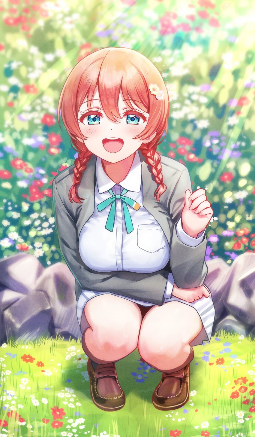emma verde (love live! and 1 more) drawn by deadnooodles