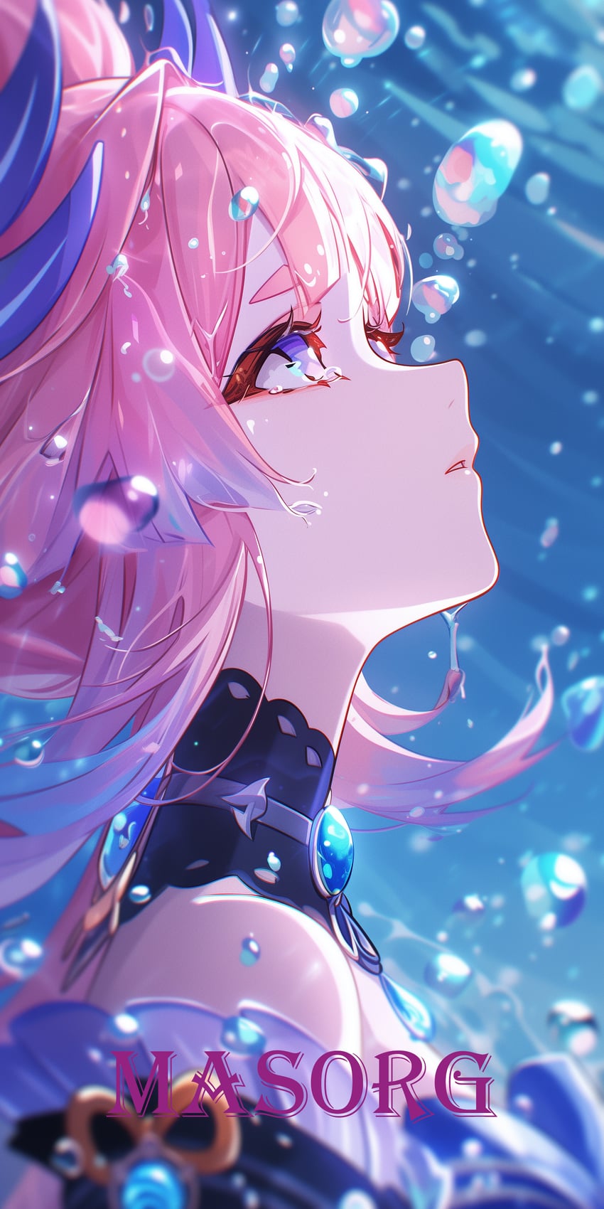 sangonomiya kokomi (genshin impact) drawn by masorg
