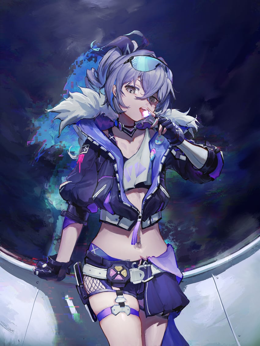 silver wolf (honkai and 1 more) drawn by furioso