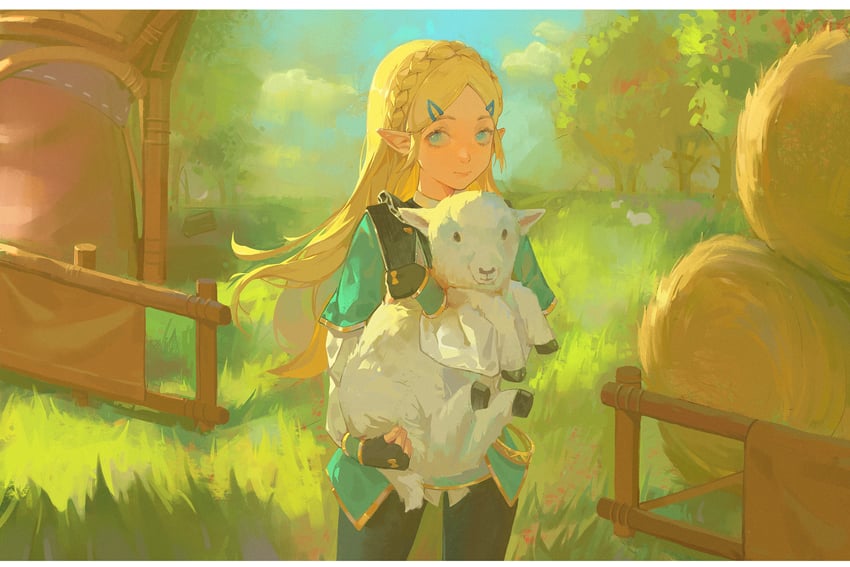 princess zelda (the legend of zelda and 1 more) drawn by xinghen_az