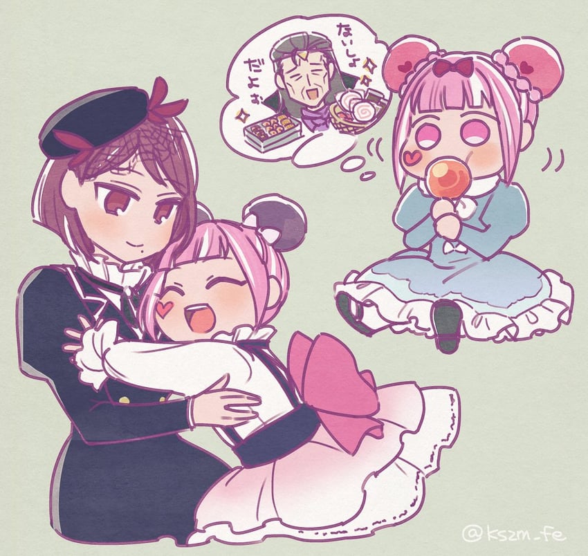 ivy, hortensia, and hyacinth (fire emblem and 1 more) drawn by kszm_fe