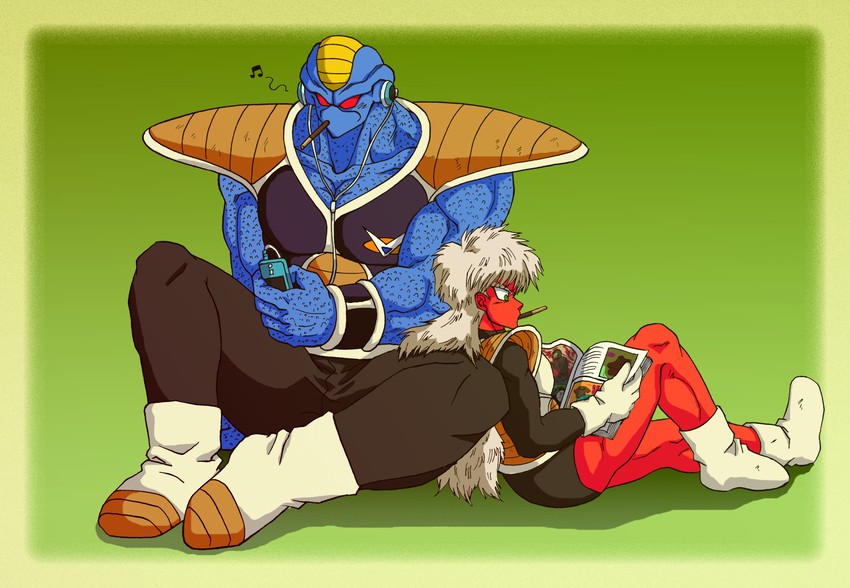jeice, burter, and ginyu force (dragon ball and 1 more) drawn by shinomiya_akino