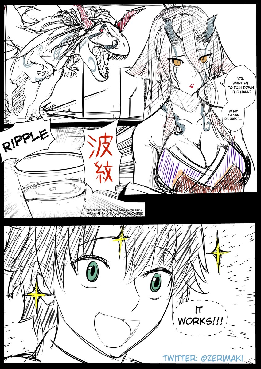 fujimaru ritsuka and kijo kouyou (fate and 3 more) drawn by zerimaki