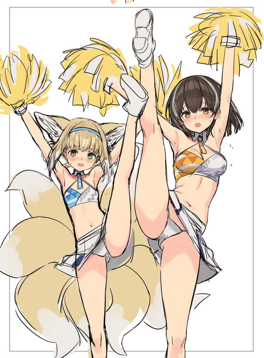 suzuran, hibiki, kotori, and magallan (blue archive and 1 more) drawn by sigm@