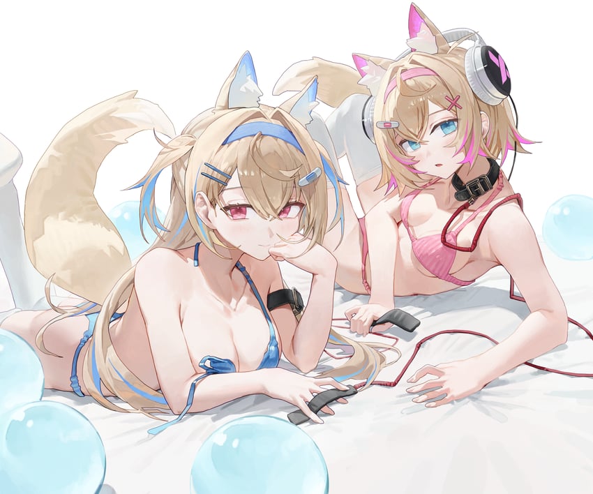 fuwawa abyssgard and mococo abyssgard (hololive and 1 more) drawn by starshell