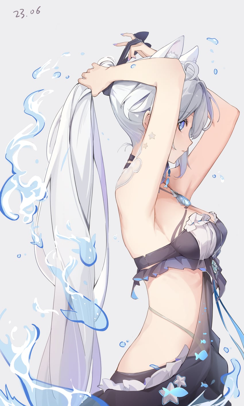 kiana kaslana (honkai and 1 more) drawn by ejieaa