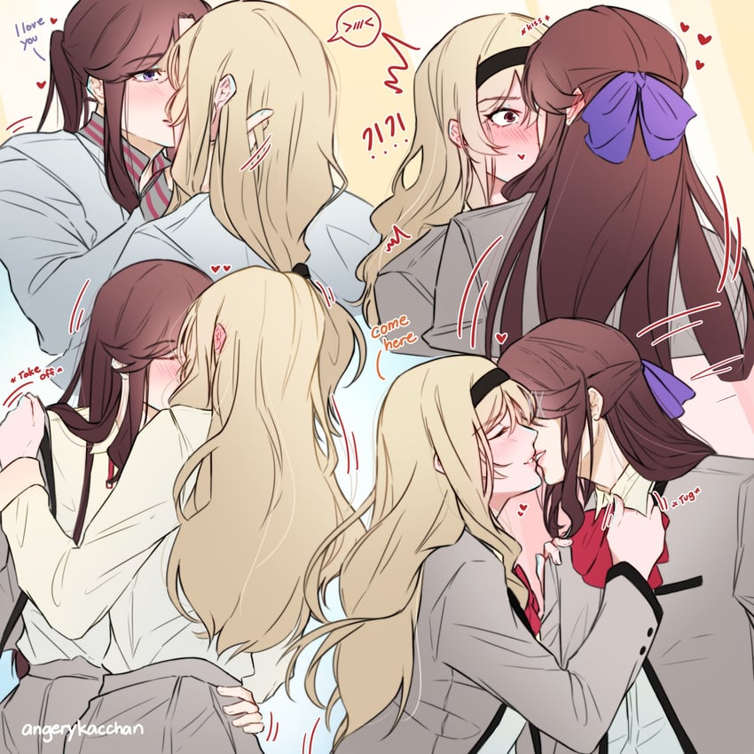saijou claudine and tendou maya (shoujo kageki revue starlight) drawn by angerykacchan