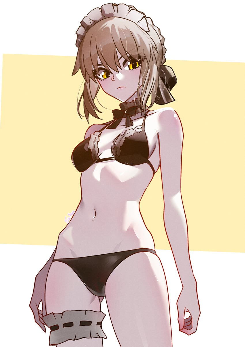 artoria pendragon and saber alter (fate and 1 more) drawn by fukou