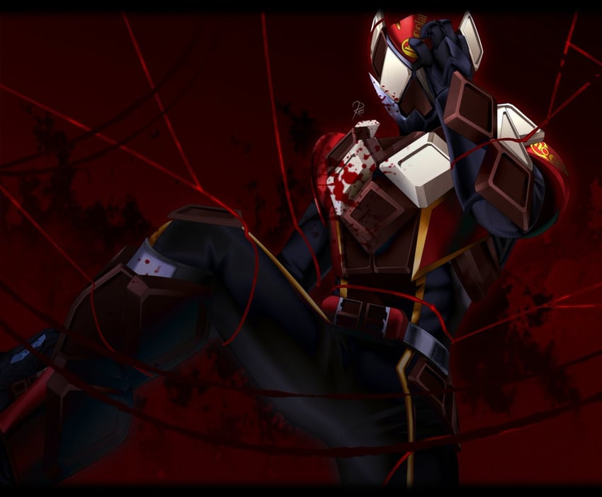 kamen rider valen (kamen rider and 1 more) drawn by reiei_8