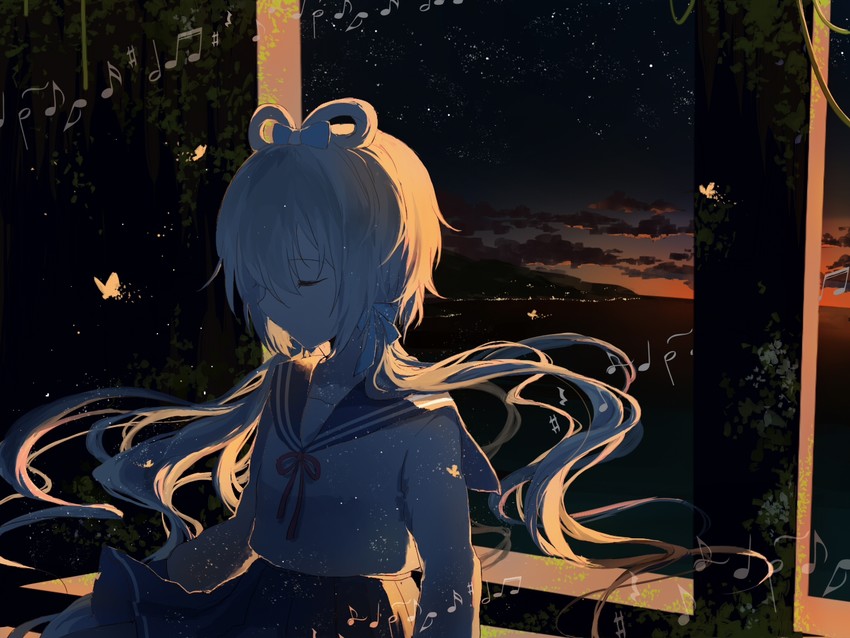 luo tianyi (vocaloid and 1 more) drawn by shintani