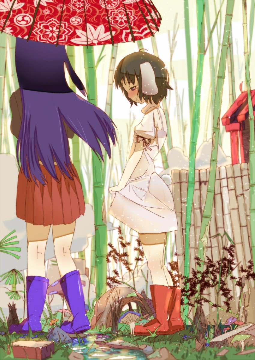 reisen udongein inaba and inaba tewi (touhou) drawn by gozaemon