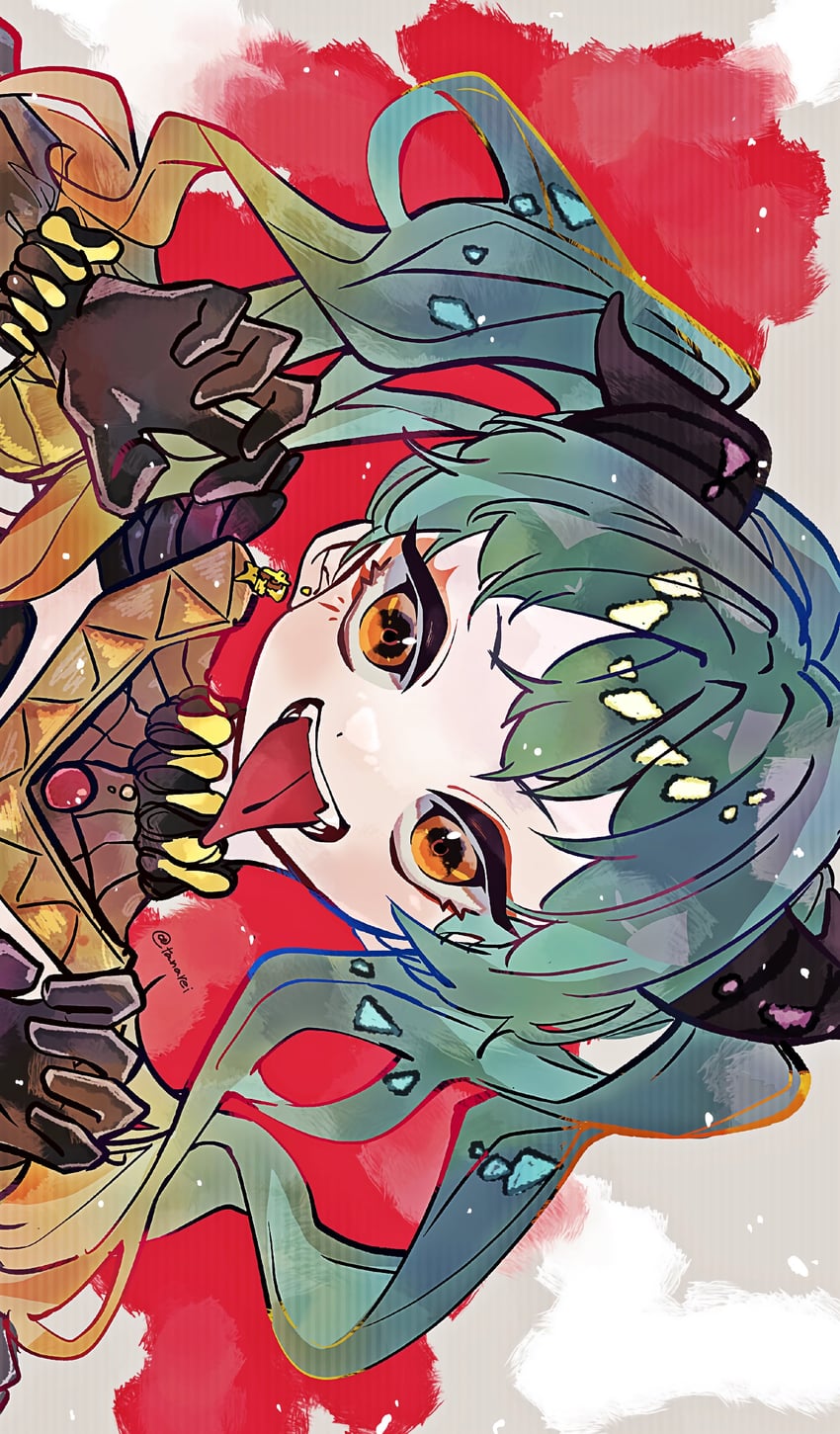 hatsune miku (vocaloid and 1 more) drawn by tanarei