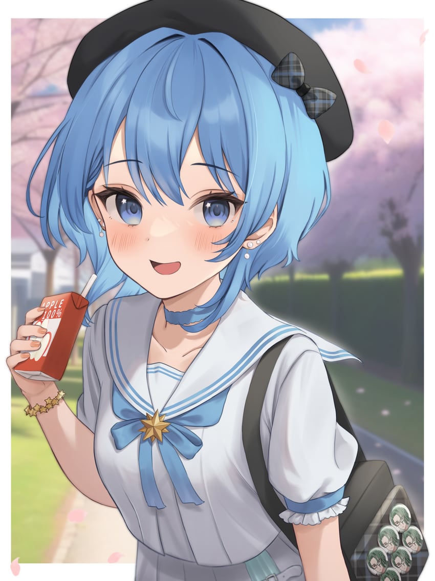 hoshimachi suisei (hololive) drawn by hanazawa_ma