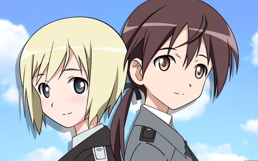 erica hartmann and gertrud barkhorn (world witches series and 1 more) drawn by negativezero