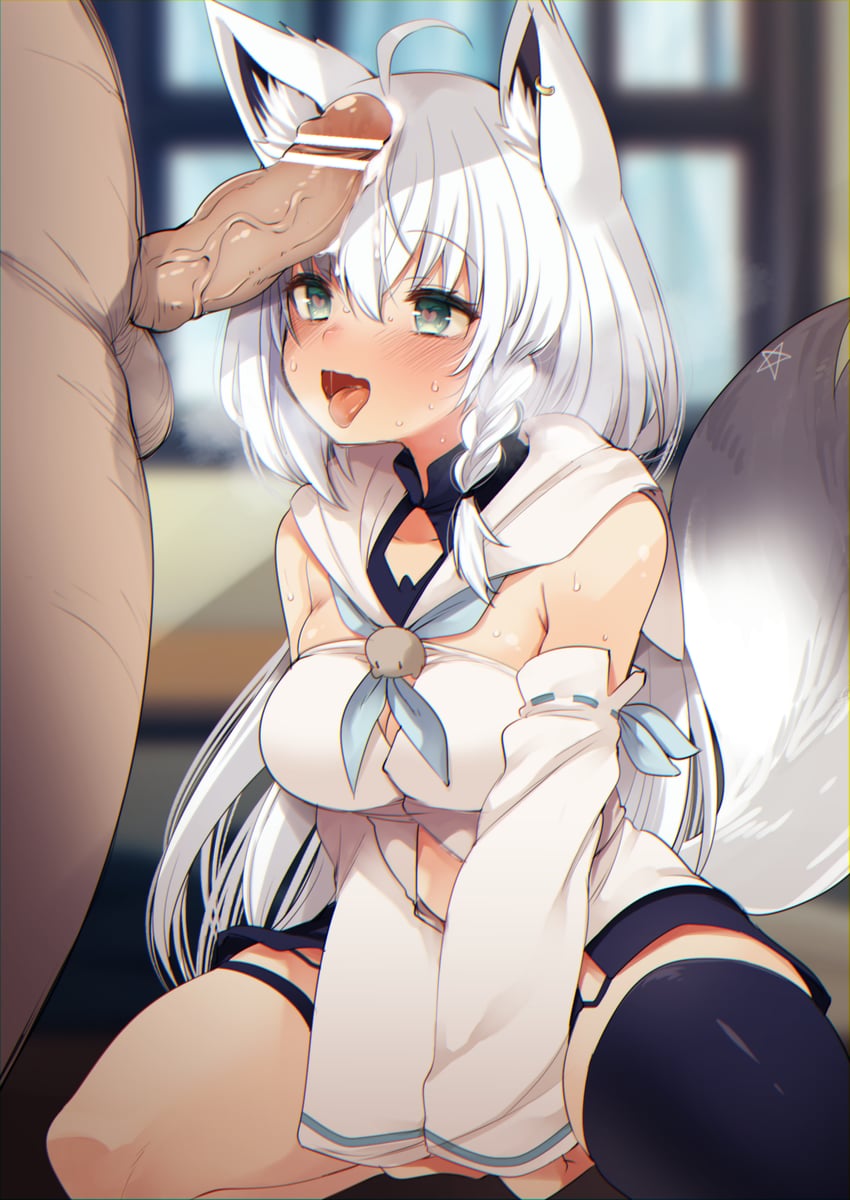 shirakami fubuki (hololive) drawn by fujisaki_hikari