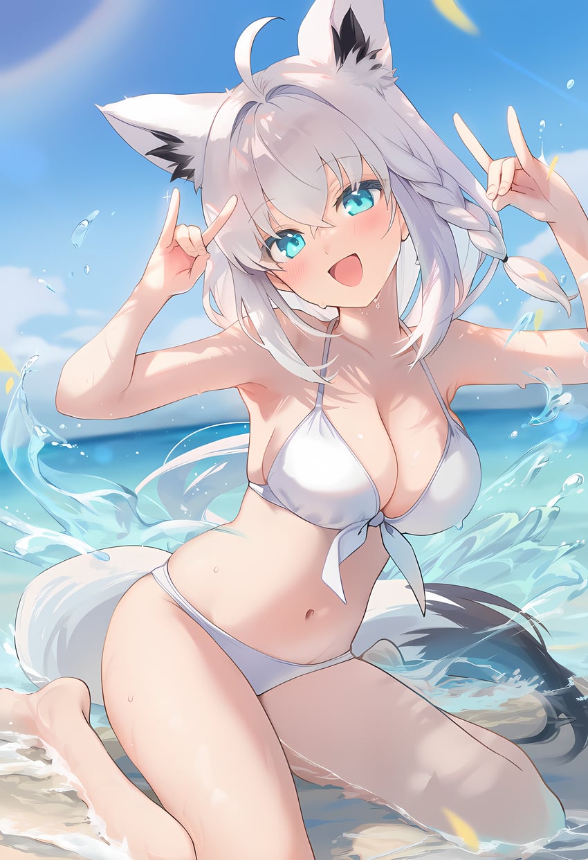 shirakami fubuki (hololive) drawn by user_rdpf8387