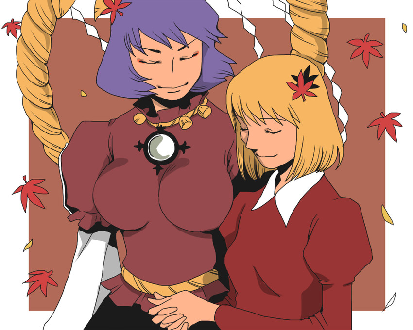 yasaka kanako and aki shizuha (touhou) drawn by onikobe_rin