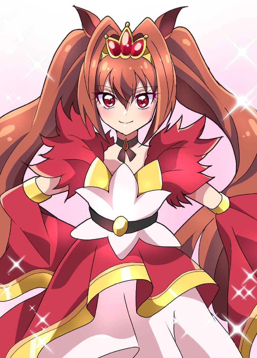 daiwa scarlet and cure scarlet (umamusume and 2 more) drawn by matatabi_hibiki