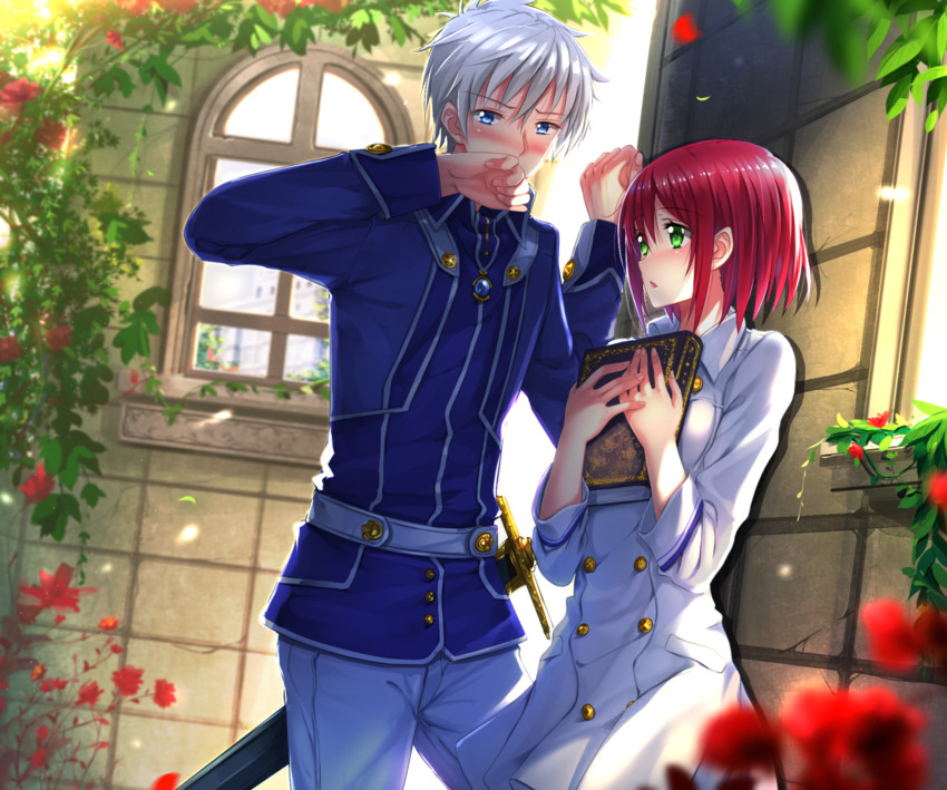 shirayuki and zen wistalia (akagami no shirayukihime) drawn by swordsouls
