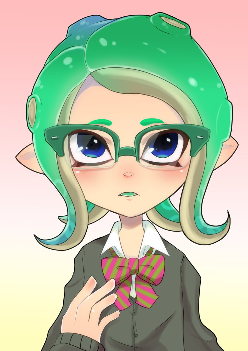 octoling player character and octoling girl (splatoon and 2 more) drawn by mai_(shayu345)