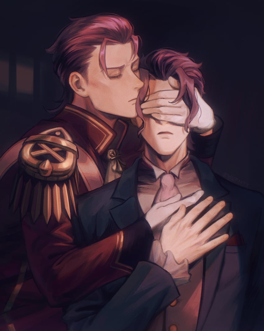 barok van zieks and klint van zieks (ace attorney and 1 more) drawn by kaze_(yznyttdgs)