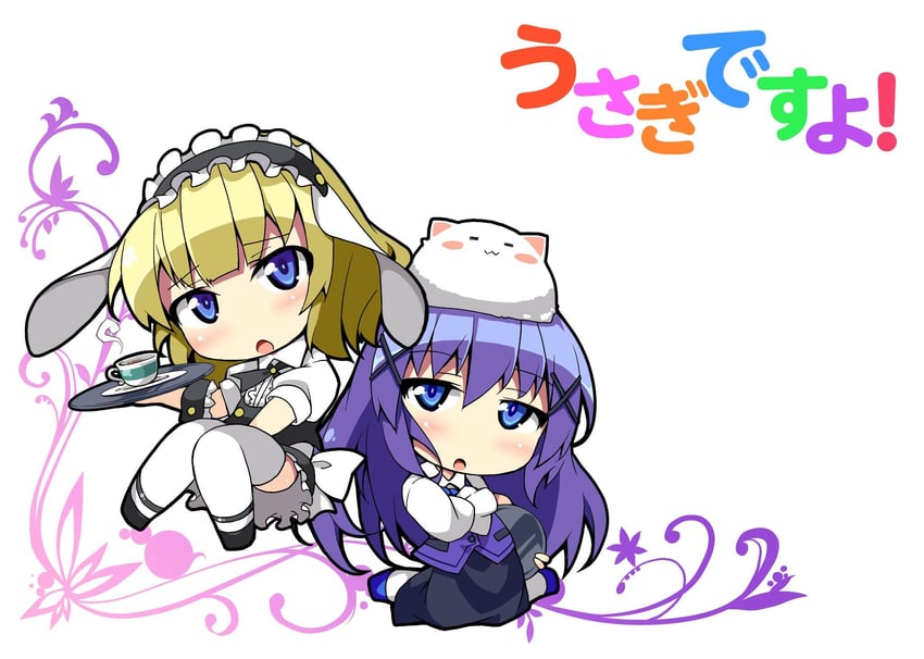 kafuu chino and tippy (gochuumon wa usagi desu ka?) drawn by nyagakiya