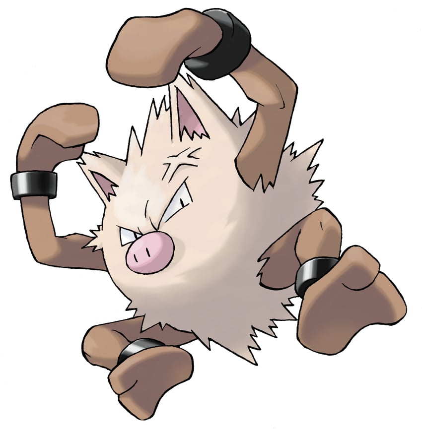primeape (pokemon and 1 more) drawn by sugimori_ken