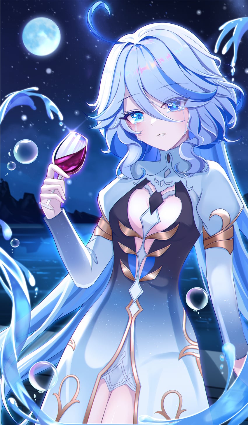 focalors (genshin impact) drawn by zhui_ming_ying_xue