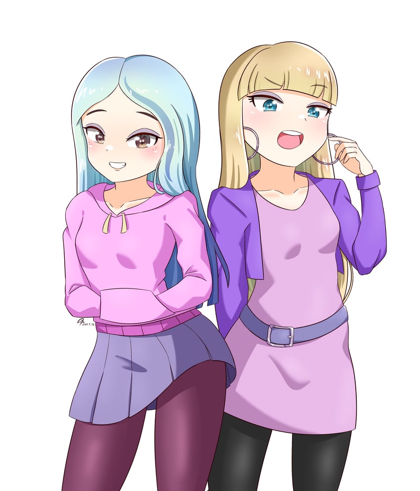 pacifica northwest and andrea davenport (gravity falls and 1 more) drawn by zoxriver503