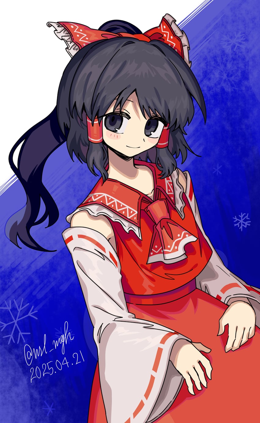 hakurei reimu (touhou and 1 more) drawn by ichirugi