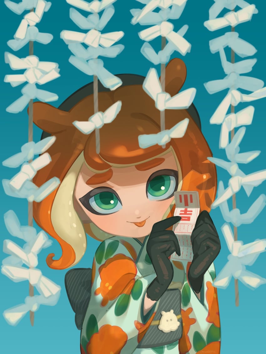 octoling player character and octoling girl (splatoon) drawn by otoboke-san