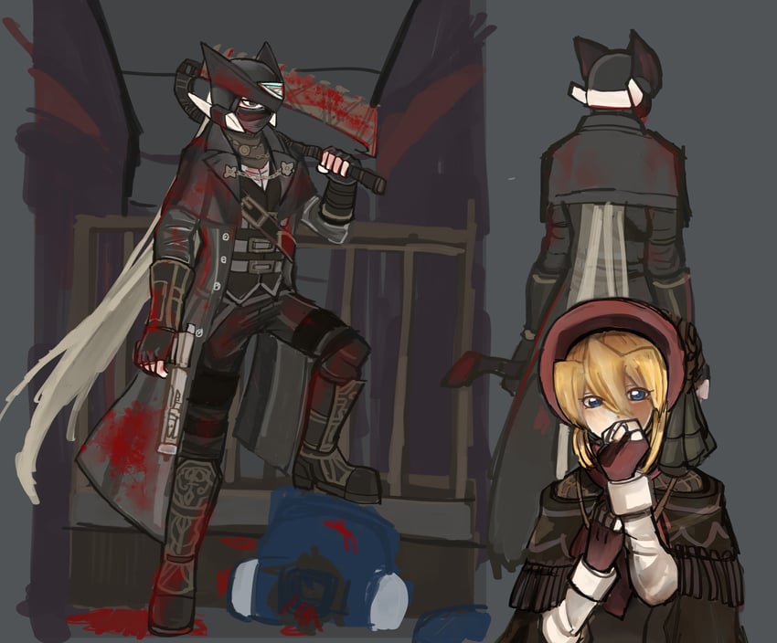 zero, zero(z), hunter, plain doll, and ciel (mega man and 2 more) drawn by raica_(khongbautroi)