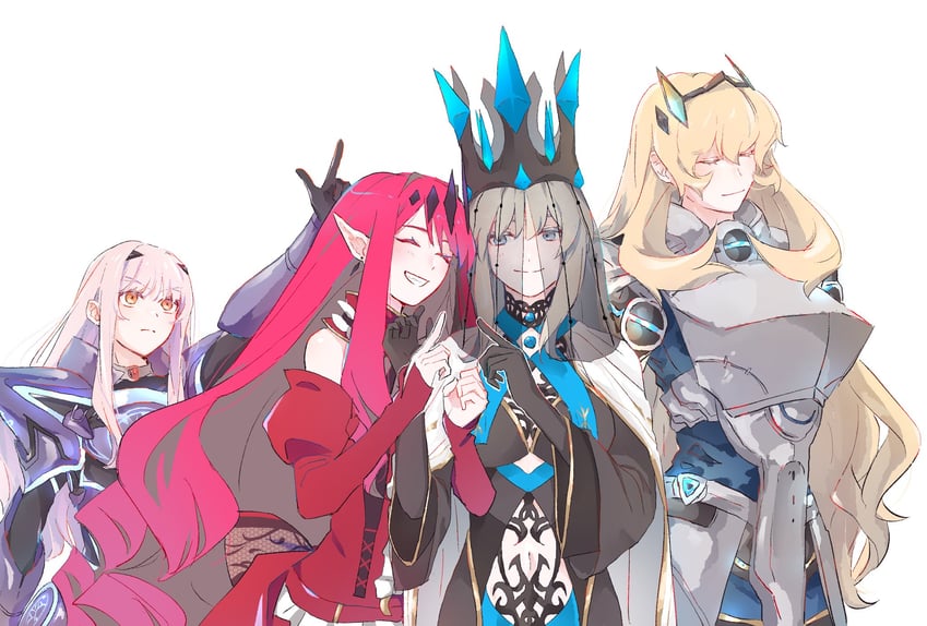 baobhan sith, morgan le fay, melusine, and barghest (fate and 1 more) drawn by amdamnet