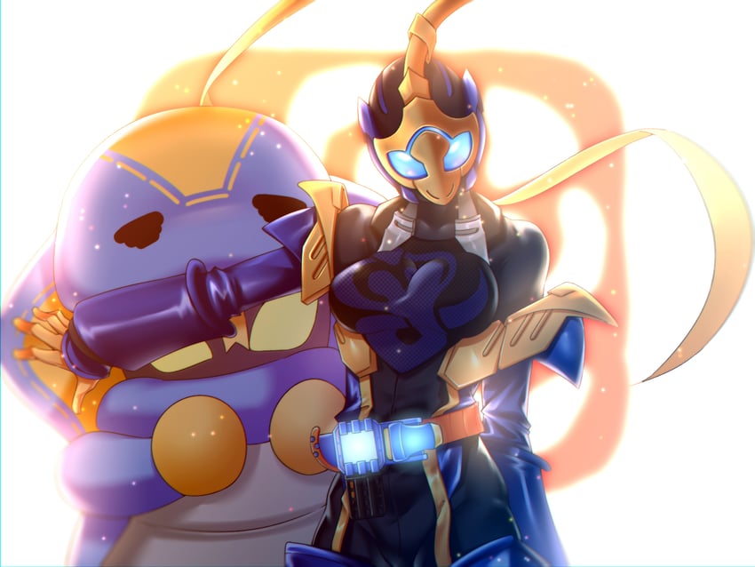 kamen rider jeanne and lovekov (kamen rider and 1 more) drawn by hzdkk6