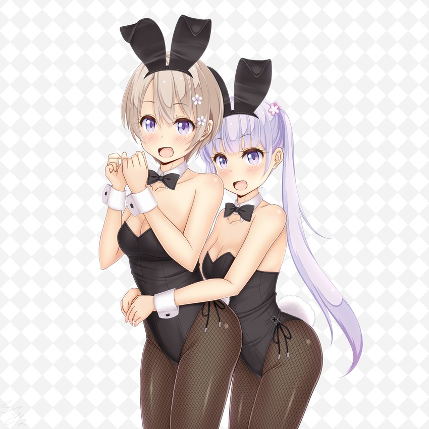 suzukaze aoba and hoshikawa hotaru (new game!) drawn by sainohikari