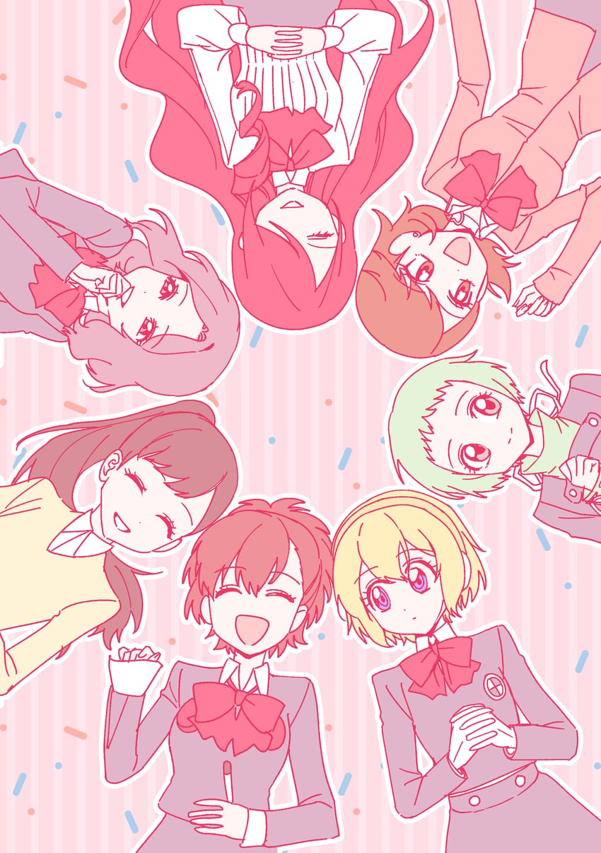 aigis, shiomi kotone, takeba yukari, kirijou mitsuru, yamagishi fuuka, and 2 more (persona and 2 more) drawn by ssabdeog