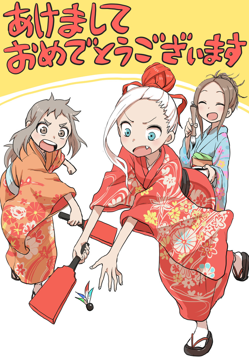 takagi-san, fudatsuki kyouko, and hibino mina (karakai jouzu no takagi-san and 1 more) drawn by yamamoto_souichirou