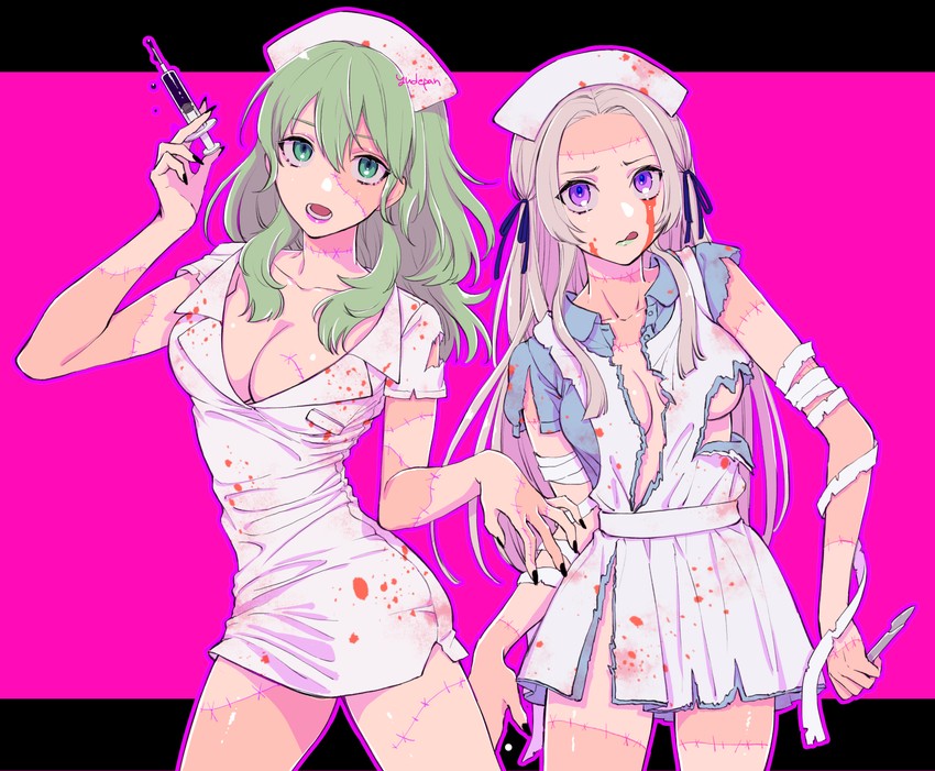 edelgard von hresvelg and female byleth (fire emblem and 1 more) drawn by yudepan_(yuri_no_sugata)