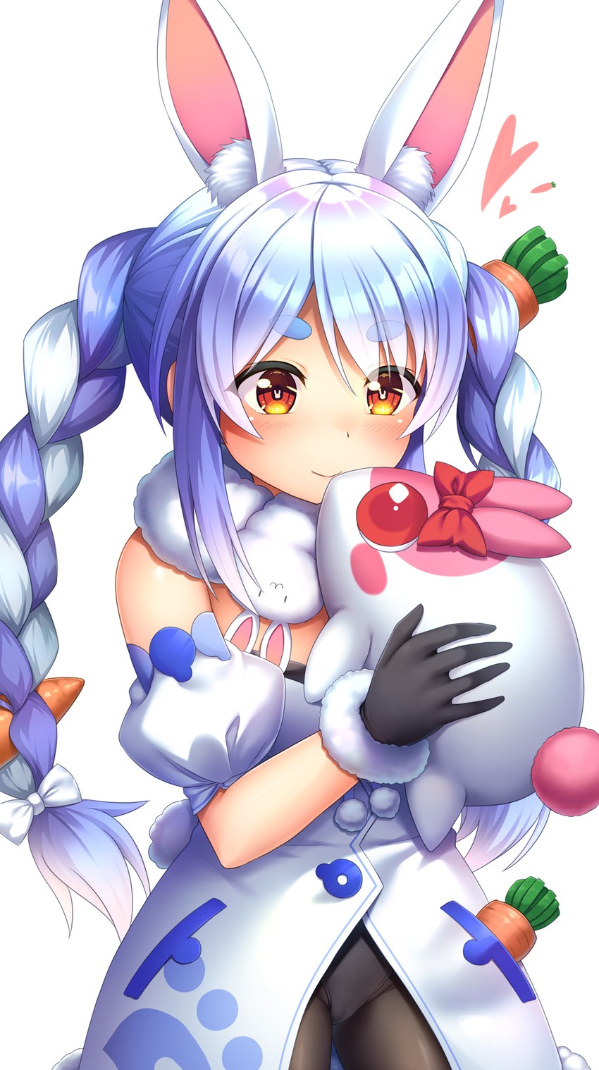 usada pekora and don-chan (hololive) drawn by noshimasa