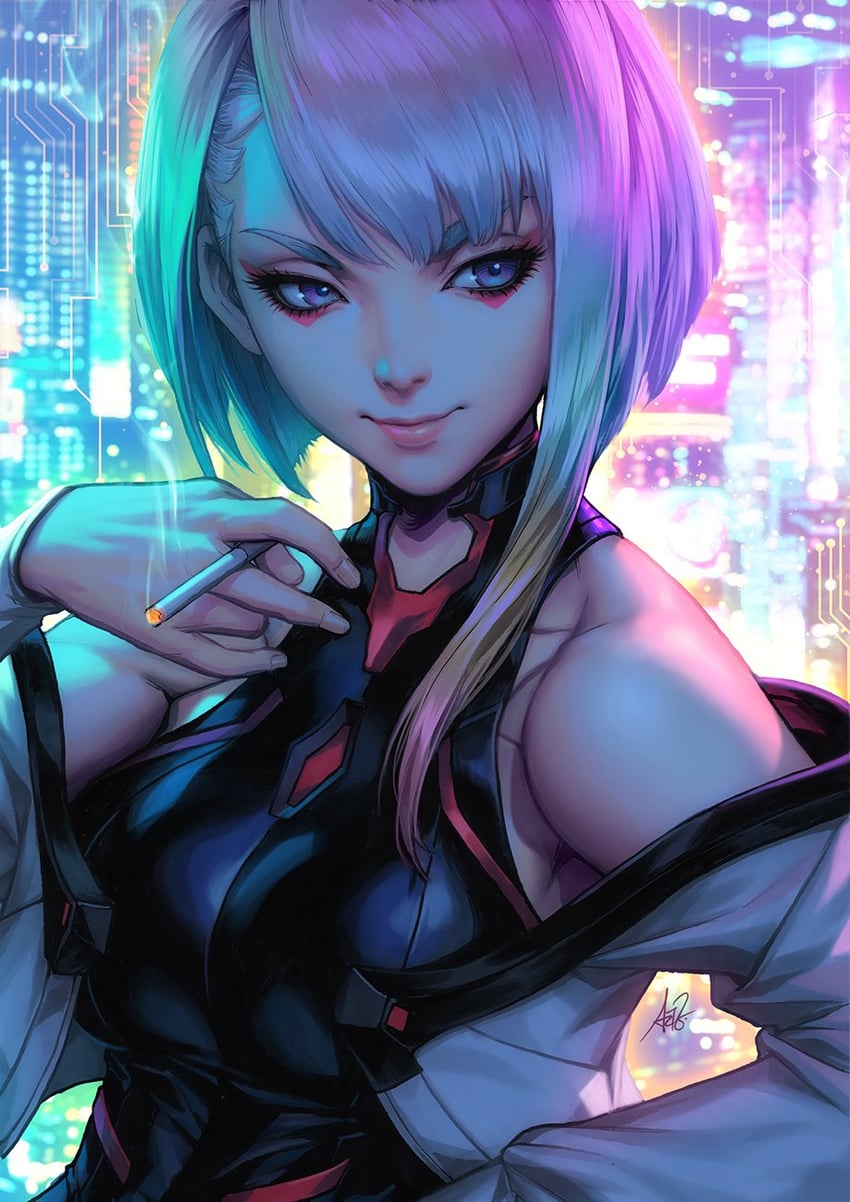 lucy (cyberpunk and 1 more) drawn by stanley_lau