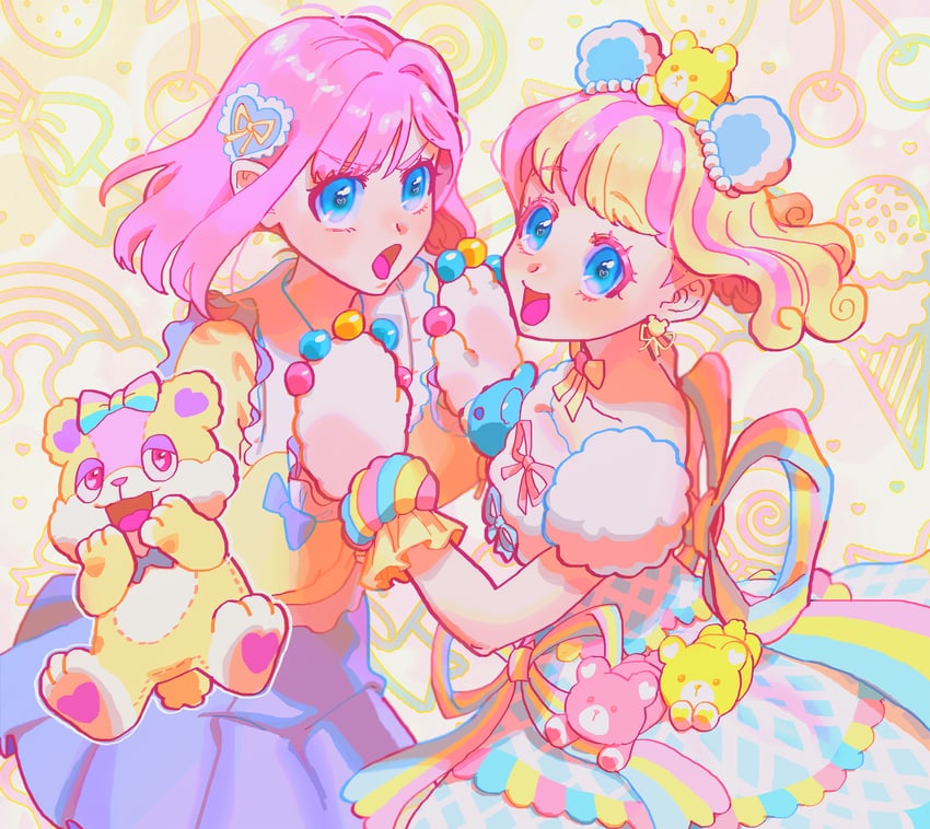 amauri miruki and hanitan (pretty series and 1 more) drawn by iria59