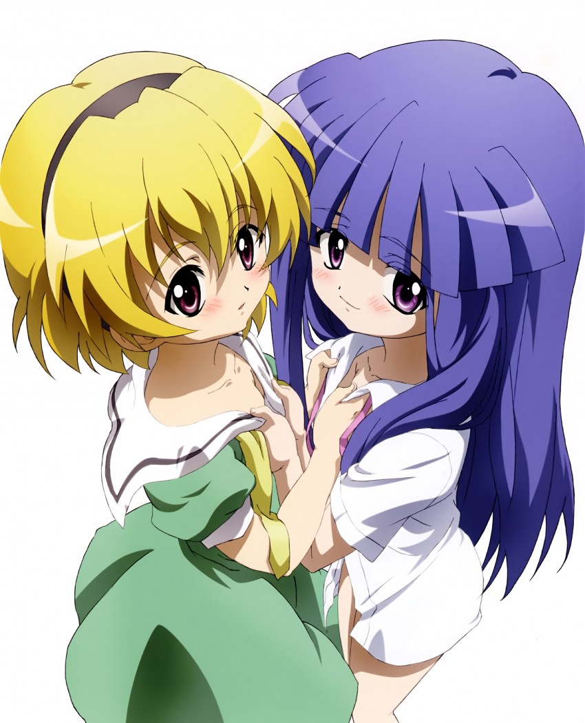 furude rika and houjou satoko (higurashi no naku koro ni) drawn by sakai_kyuuta
