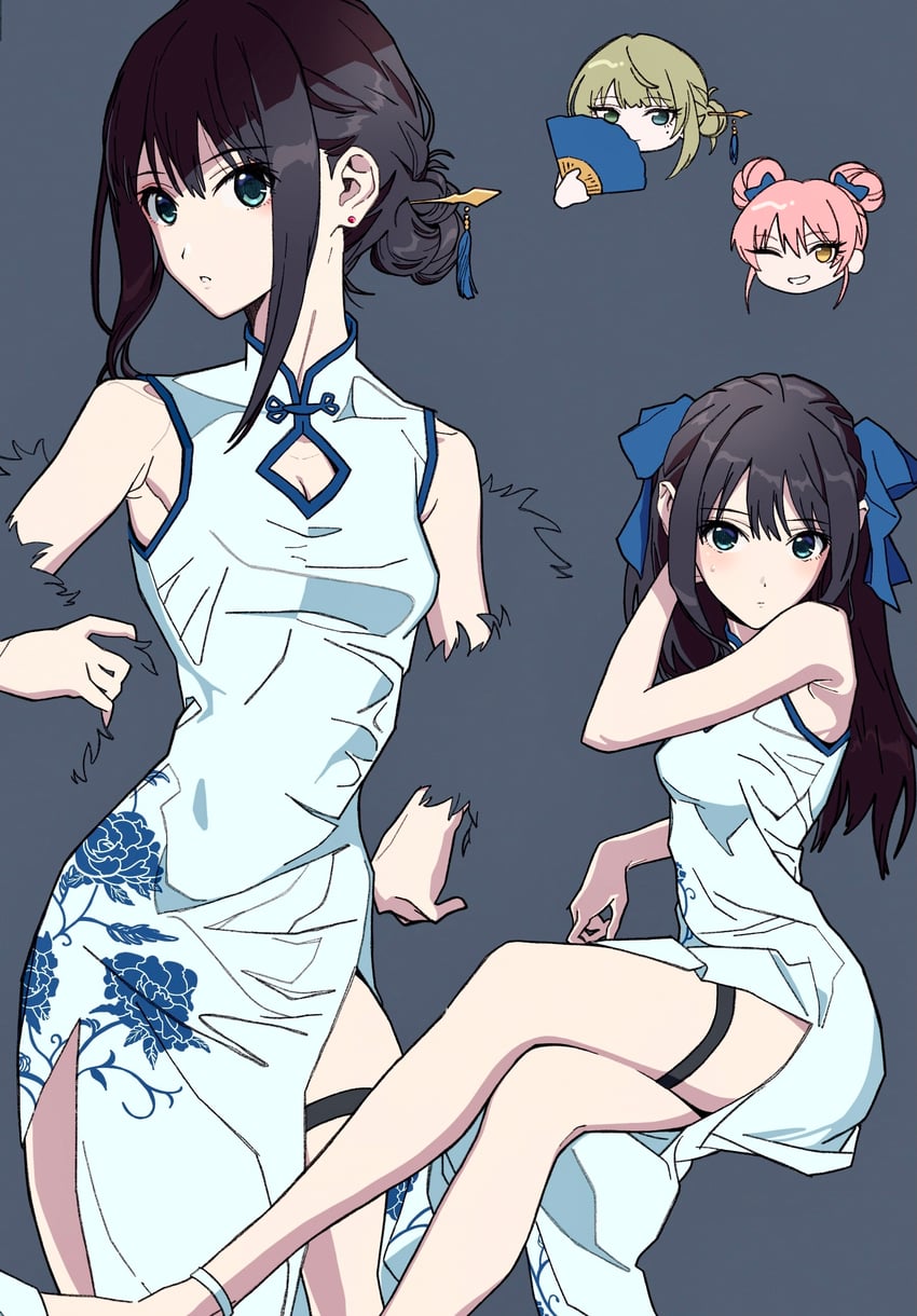 shibuya rin, takagaki kaede, and jougasaki mika (idolmaster and 1 more) drawn by bloom_into_me15