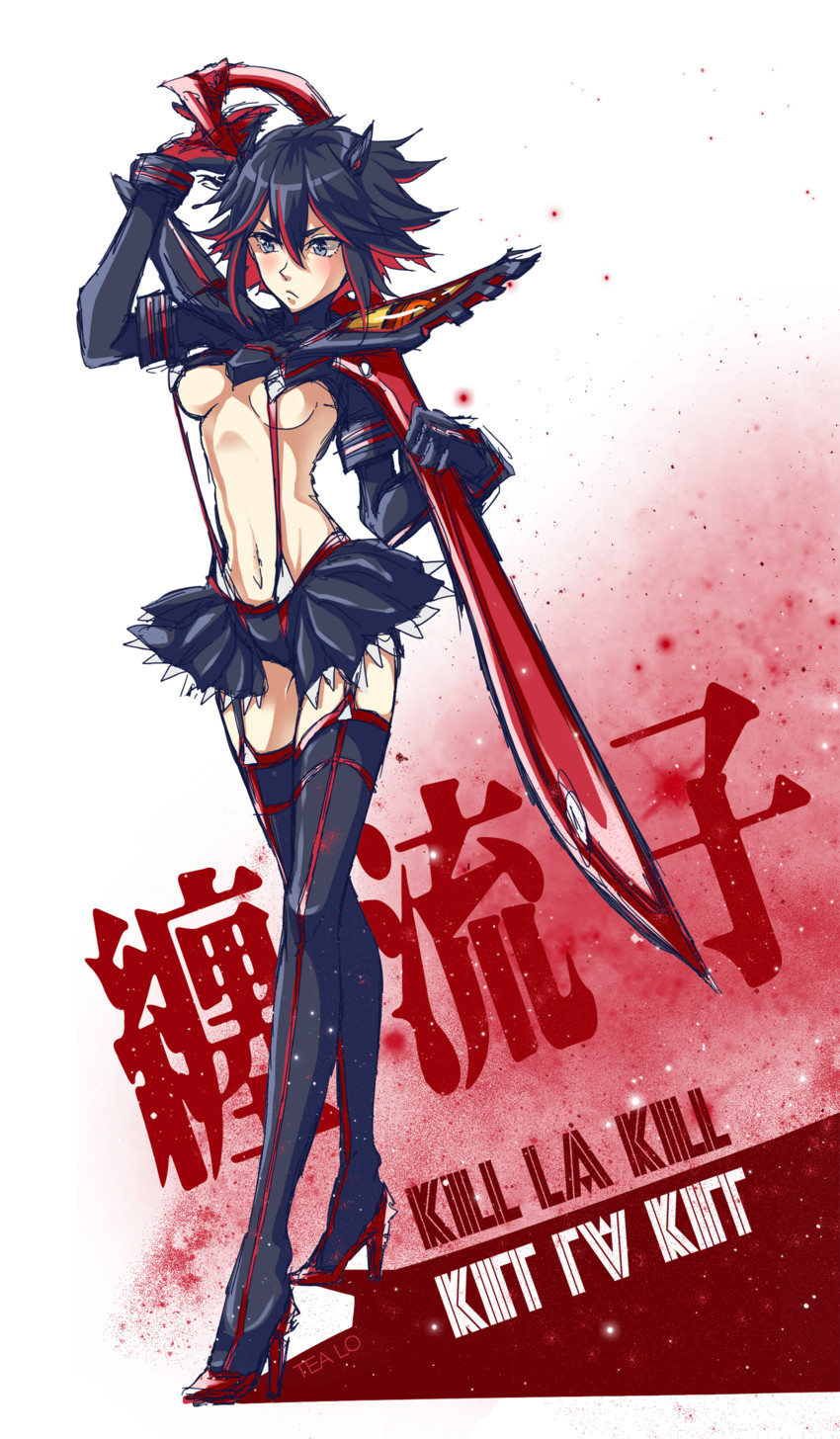 matoi ryuuko and senketsu (kill la kill) drawn by orca9102