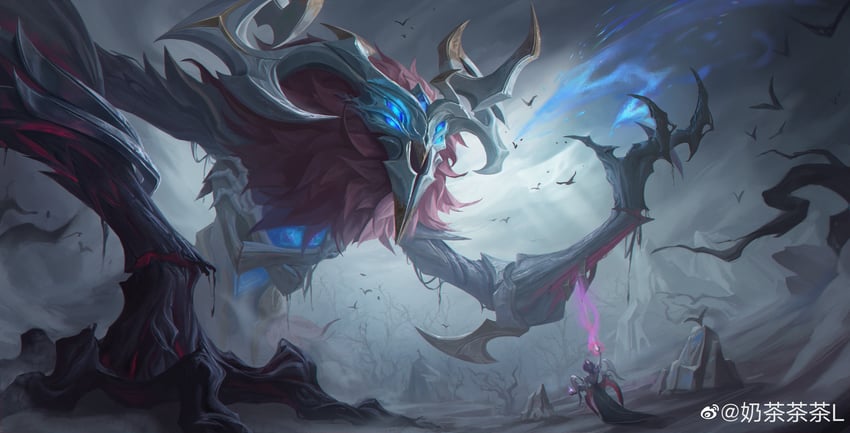 morgana, ivern, coven morgana, and old god ivern (league of legends) drawn by naichacha