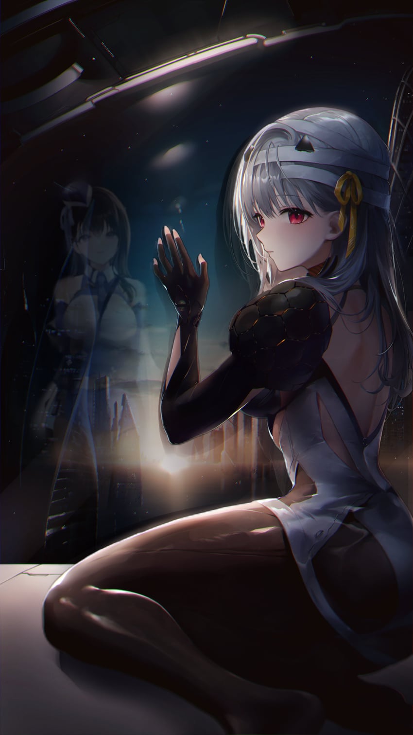 modernia and marian (goddess of victory: nikke) drawn by mingchun